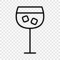 alkoholische Getränke, Cocktails, Weincocktails, Wein symbol