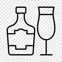 alkoholische Getränke, Bier, Wein, Schnaps symbol