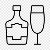 Alkoholiker, Cocktails, Wein, Bier symbol