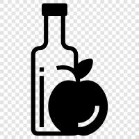 alkoholischer, harter Cider, Apfel, Gärung symbol