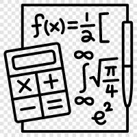 Algebra, Calculus, Quadratic Equations, Linear Equations icon svg