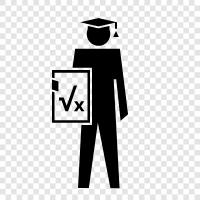 Algebra, Calculus, Quadratic Equations, Linear Equations icon svg