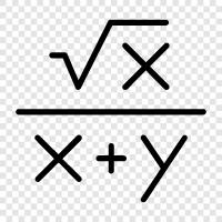 Algebra, Kalkül, Geometrie, Trigonometrie symbol