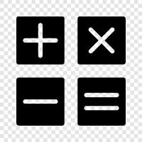 Algebra, Calculus, geometry, trigonometry Math is icon svg