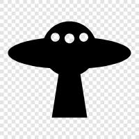 alien, abduction, flying saucer, space icon svg