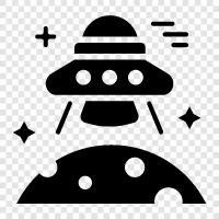 alien, abduction, sighting, flying saucer icon svg