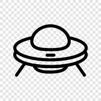 alien, spacecraft, flying saucer, unidentified flying object icon svg