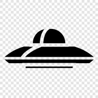 aliens, space, paranormal, unidentified flying objects icon svg