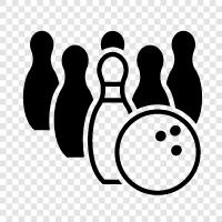 alley, ball, Brunswick, bowling alley icon svg