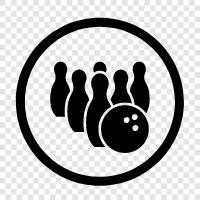 alleys, lanes, bowling balls, bowling greens icon svg