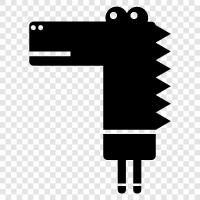 Alligator, Reptile, Animal, Crocodile ikon svg