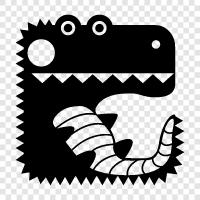 alligators, crocodiles, Caiman, American alligator icon svg