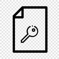 keys, KEY File icon svg