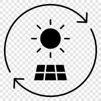 alternative Energie, Solarenergie, Windenergie, Wasserkraft symbol