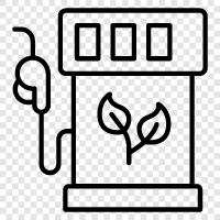 alternative fuel, renewable fuel, biofuel, sustainable fuel icon svg