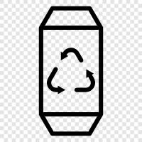 aluminum cans, recycling, garbage, garbage cans icon svg