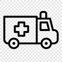 ambulance crew, medical emergency, paramedic, medical transport icon svg