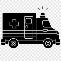 ambulance crew, EMS, paramedic, medical examiner icon svg