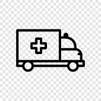 ambulance crews, ambulance services, EMS, medical emergency icon svg