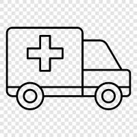 Krankenwagen, medizinischer Transport, Gesundheitsversorgung, medizinische Ausrüstung symbol