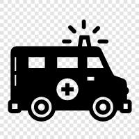 ambulance, ambulance service, medical ambulance, paramedic icon svg