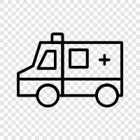 ambulance, medical emergency, paramedic, EMT icon svg