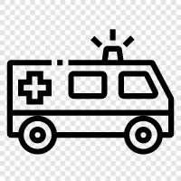 ambulance, EMS, ambulance service, medical emergency icon svg