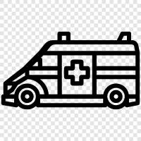 ambulance service, ambulance crew, ambulance technician, ambulance transport icon svg