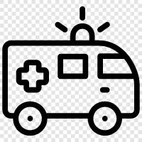 ambulance service, emergency ambulance, ambulance service provider, first responder icon svg