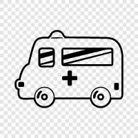 ambulance service, paramedics, medical transport, medical emergency icon svg