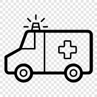 ambulance services, emergency ambulance, EMS, emergency medical service icon svg