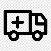 ambulance services, ambulance crew, medical emergency, medical transport icon svg