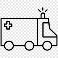 ambulance, ambulance service, emergency ambulance, paramedic ambulance icon svg