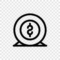 American, currency, paper, bill icon svg