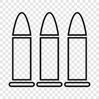 ammunition, guns, shooting, shooting range icon svg