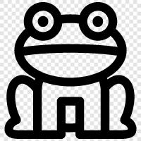 amphibian, toad, newt, salamander icon svg