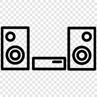 amplifier, treble, bass, sound quality icon svg