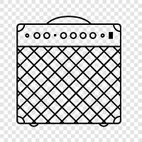 amplifier, guitar, audio equipment, guitar amplifier icon svg