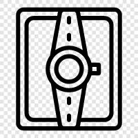 analog, digital, wristwatch, time icon svg