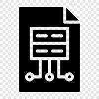 Analyse, Datenlagerung, Datenexploration, Data Mining symbol