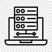 Analyse, Business Intelligence, Data Warehousing, Data Mining symbol