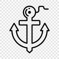 anchor chain, anchor chain link, anchor bolt, anchor chain anchor icon svg