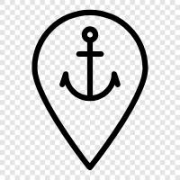 Anchorages, Anchoring, Anchorage, Aids icon svg