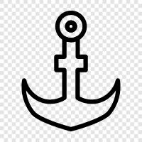 anchoring, boat anchors, breakaway anchors, buoy anchors icon svg