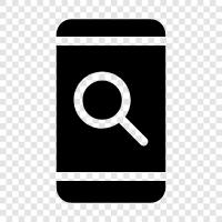 android find, iphone find, smartphone find icon svg