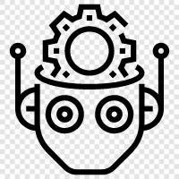 android, android robot, robot araba, robot inşaat ikon svg