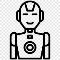android, robot, artificial intelligence, machine learning icon svg