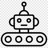 android, droid, yapay zeka, yazılım ikon svg