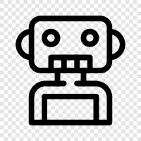 android, artificial intelligence, droid, computer icon svg