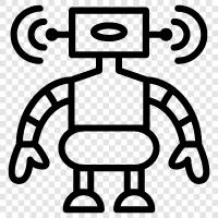 android, computer, robot toy, robot building kit symbol